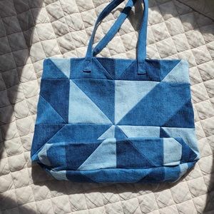 Madewell Denim Patchwork Tote